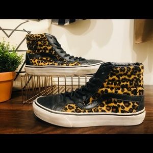 Vans Hi-Top Cheetah Print + Leather
